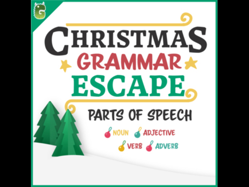 Parts of Speech | Christmas Grammar Escape Room