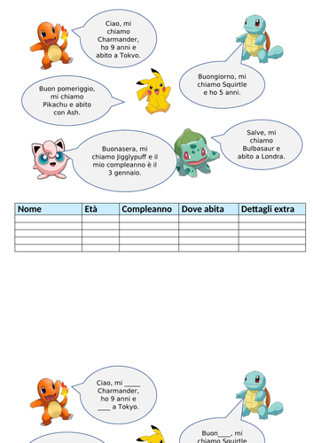 Let's learn how to introduce ourselves with Pokemon