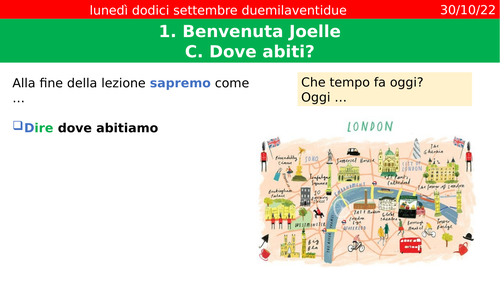 Dove abiti? Where do you live?