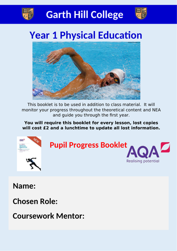 Year 1 Physical Education Pupil Assessment Booklet