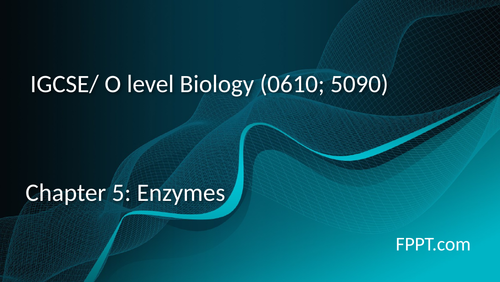 IGCSE/O level Biology Unit 5: Enzymes ppt