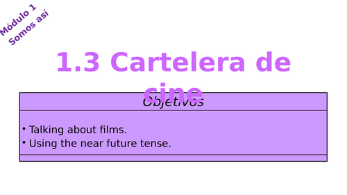 Viva 3 Rojo - Module 1.3 Cartelera de cine