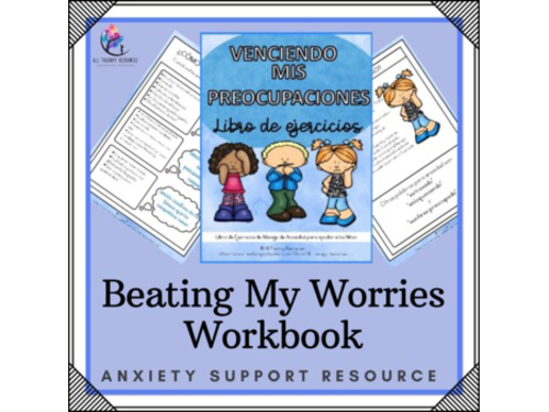 SPANISH VERSION Beating My Worries Workbook - Anxiety, Confidence Positive