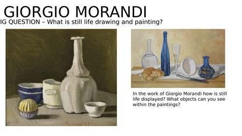 Giorgio Morandi Lesson