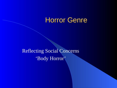 Horror Genre Analysis