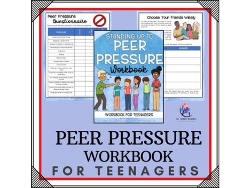 PEER PRESSURE & Healthy Choices Workbook for Teenagers I Red Ribbon Week