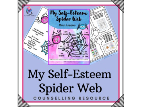 My Self-Esteem Spider Web -  Counseling Mini Lesson