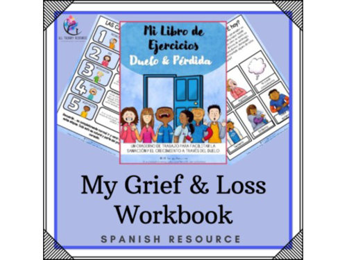 SPANISH VERSION - My Grief and Loss Workbook - Death Healing & Growth Activities