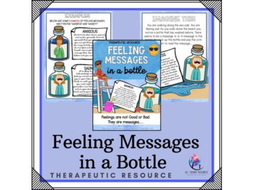 Feeling Messages In a Bottle - Awareness, Self Care & Insight