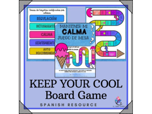 SPANISH VERSION - Keep Your Cool Board Game - Anger Management Triggers Coping