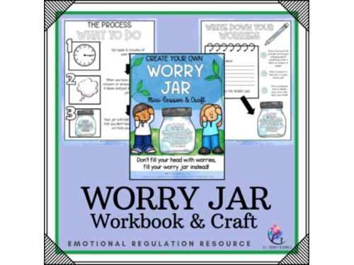 Worry Jar - Coping Strategies for Anxiety - SEL