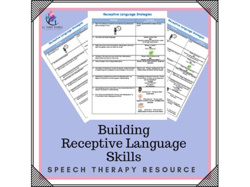 Speech Therapy: Building Receptive Language Skills (Special needs)
