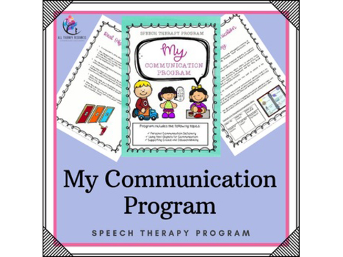 Speech Therapy Resource - Communication Language Program