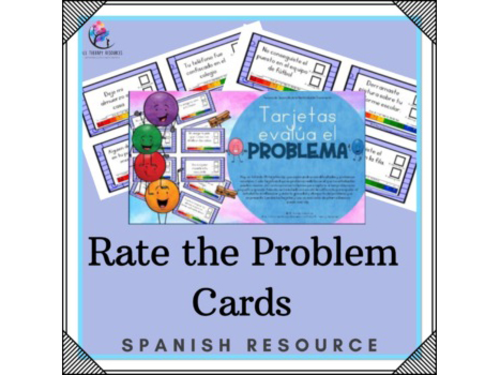 SPANISH VERSION - Rate the Problem Cards - Big and Small Problems - Counselor