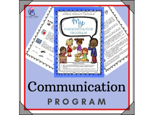 Speech Therapy Communication Language Program (autism and special needs)