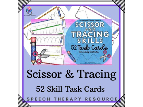 Scissor & Tracing Task Cards for Early Learners - Occupational Therapy Resource