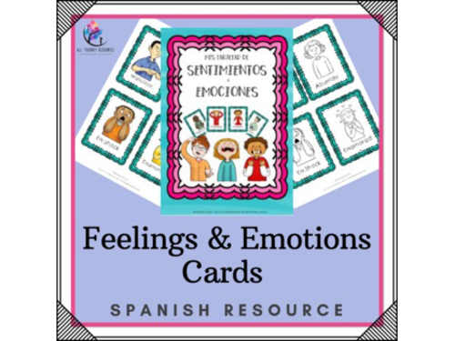 SPANISH VERSION Feelings & Emotions Cards & Posters - behavior support, therapy