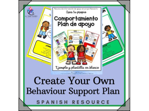 SPANISH - Create  Behavior Support Plan - Emotional Levels & Physiological Signs
