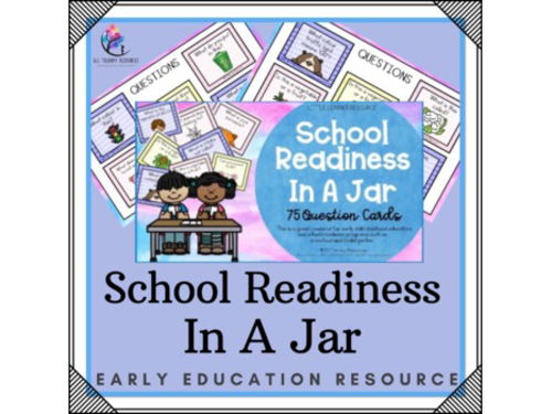 School Readiness In A Jar - 75 Question Cards - Preschool