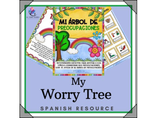SPANISH VERSION My Worry Tree - Managing Anxiety Counseling Lesson Plan