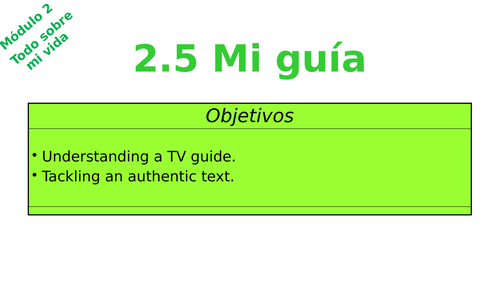 Viva 2 - Module 2.5 Mi guia