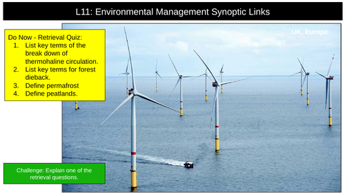 Environmental Management Synoptic Links | Teaching Resources