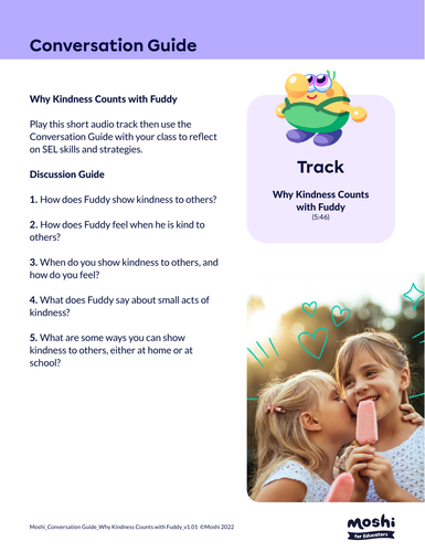 SEL - Why Kindness Counts with Fuddy - Activity