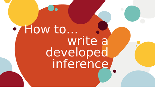 How to... write a developed inference.