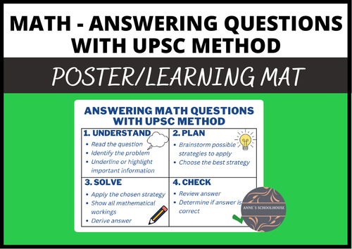 Math - UPSC Method of Answering Math Questions/Problem Sums/Word Questions