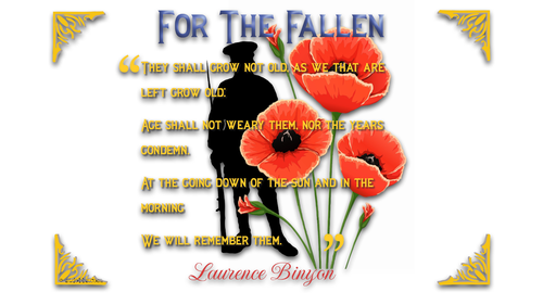 Remembrance day poster.