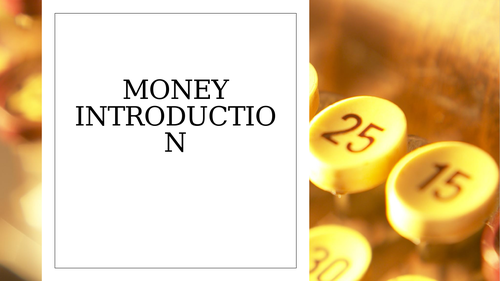 Money introduction