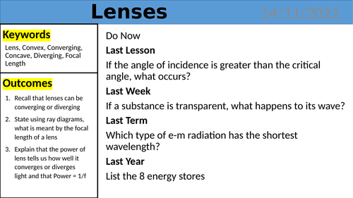 KS4 Science - Lenses
