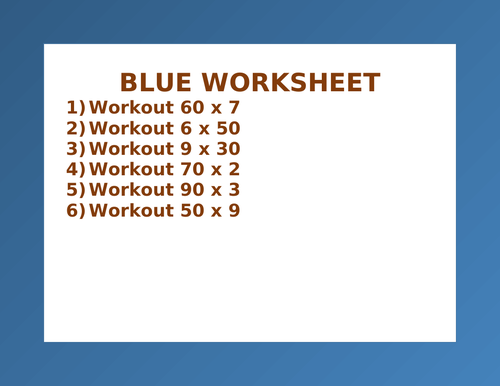 BLUE WORKSHEET 53