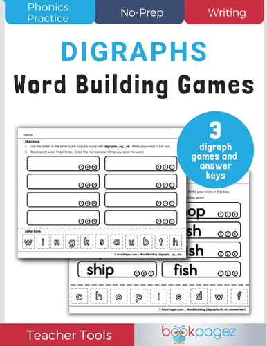 Word Building Games: Digraphs