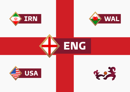 England World Cup Group B Poster - World Cup 2022