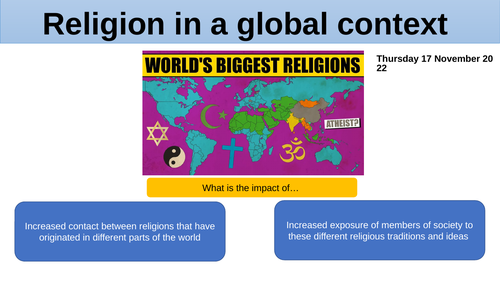 A Level Sociology Beliefs: Religion in a Global Context