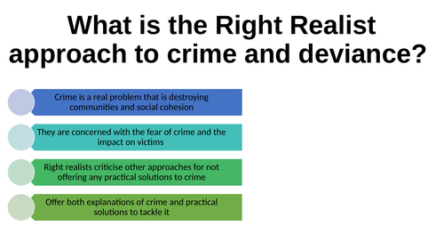 A Level Sociology Crime: Realist Theories
