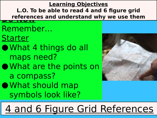 L5 - 4 and 6 figure grid references slides and resources