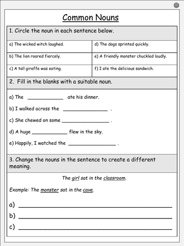 Common Nouns