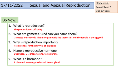 GCSE Reproduction and Inheritance Bundle