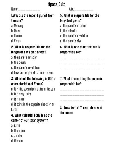 space-quiz-teaching-resources