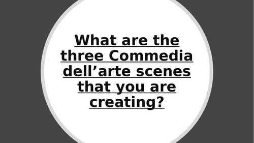 Commedia Dell'Arte SOW