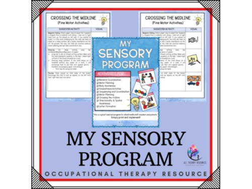 My Sensory Program - Occupational Therapy  - Gross Motor Planning Letter Formati