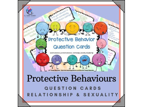 Protective Behavior Question Cards - Relationship, Sexuality, Puberty, Teenager