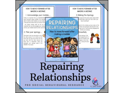 Repairing Relationships - How to move forward after making a mistake - Friends