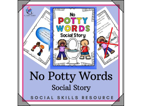No Potty Words Social Narrative - Cursing, Swearing - Autism Resource
