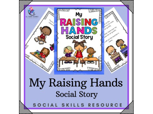 My Raising Hands Social Narrative - Social Skill Narrative Autism