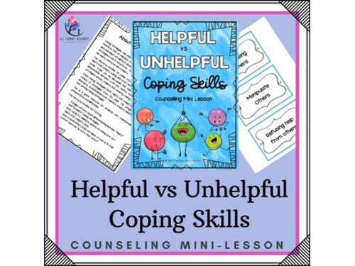 HELPFUL vs UNHELPFUL Coping Skills | Counseling Mini Lesson - CBT