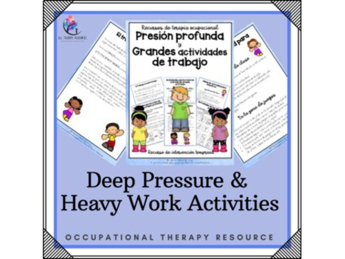 SPANISH VERSION - Deep Pressure and Heavy Work Activities (proprioceptive)