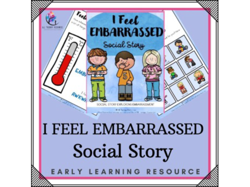 I feel Embarrassed Social Narrative  - Autism Visuals SPED - Feelings Coping